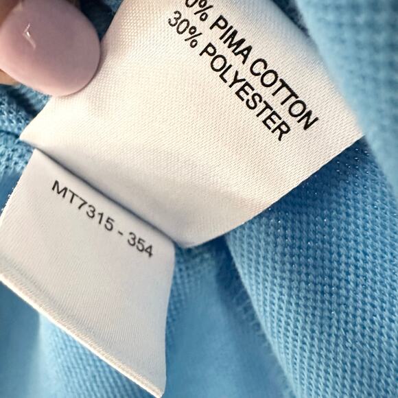 Masters Tech Blue Quarter Zip Performance Long Sleeve Pullover Small Men Augusta - Picture 8 of 10